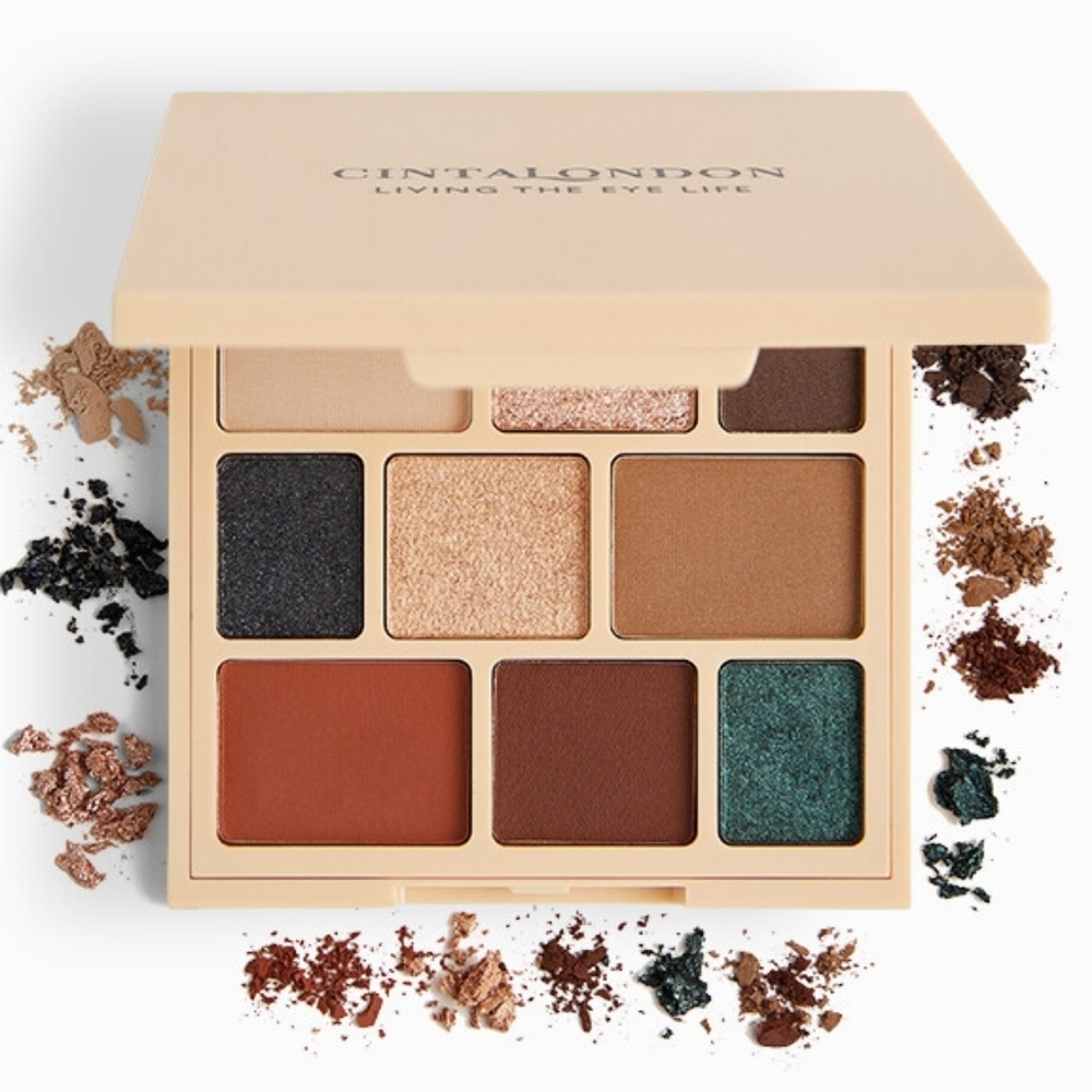 new Cinta London Living The Eye Life 9 Color Eyeshadow Palette Neutrals Kylie